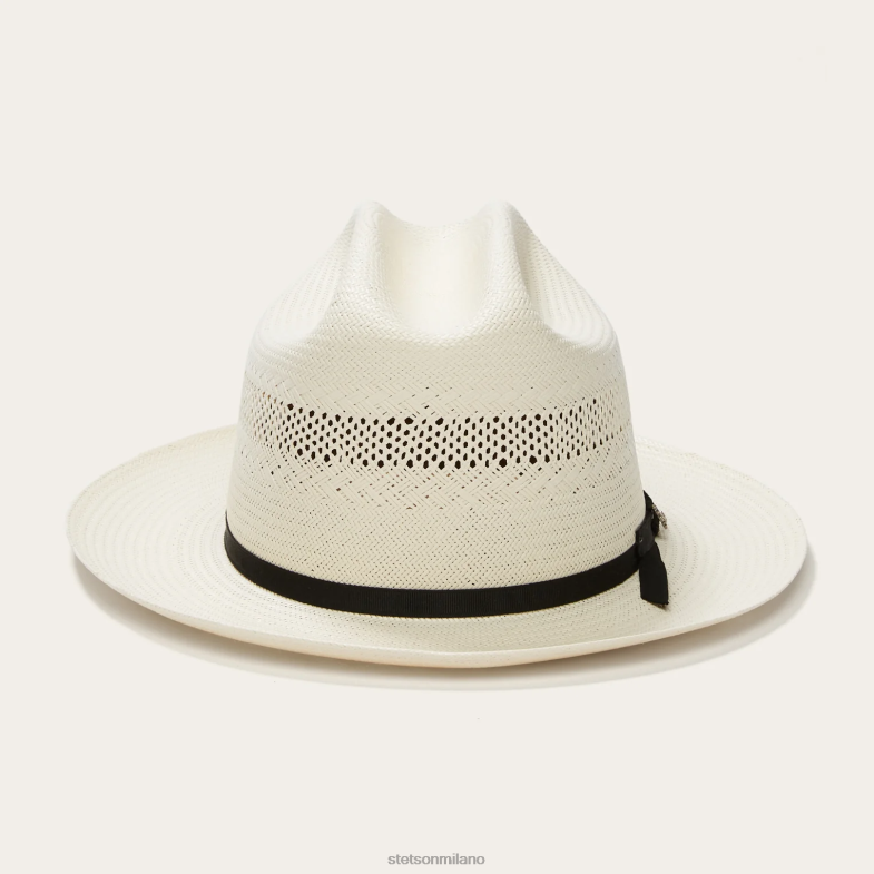 Stetson cappello da cowboy in paglia da strada aperta 10x 6BP6J119 copricapo naturale unisex