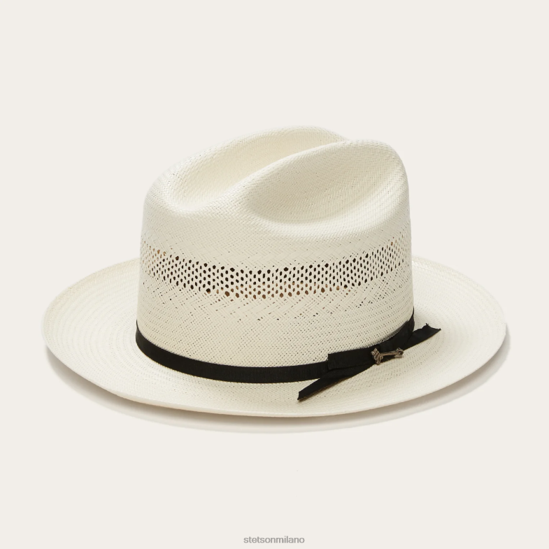Stetson cappello da cowboy in paglia da strada aperta 10x 6BP6J119 copricapo naturale unisex