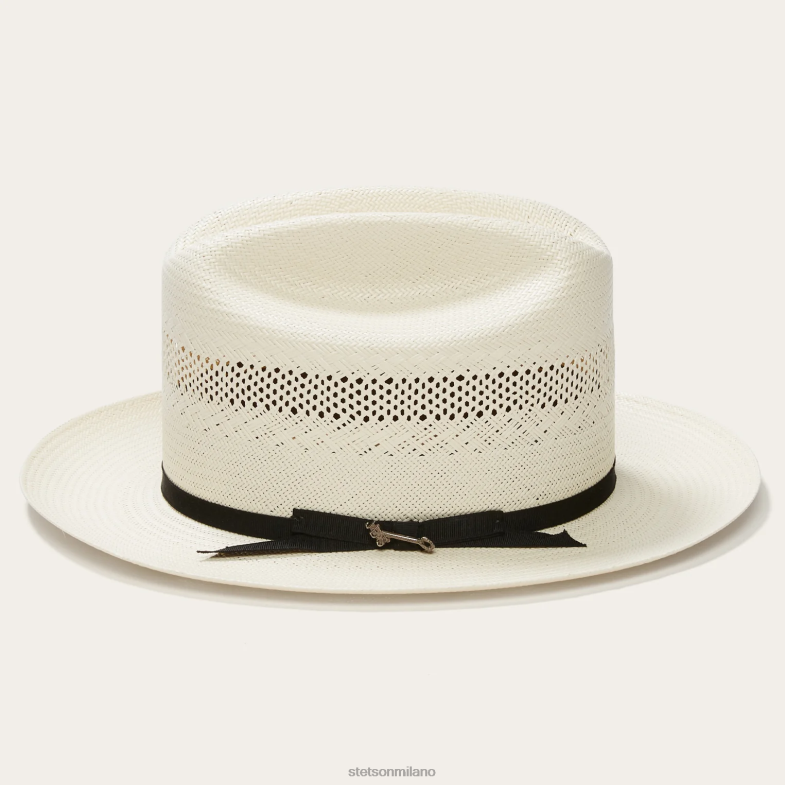 Stetson cappello da cowboy in paglia da strada aperta 10x 6BP6J119 copricapo naturale unisex