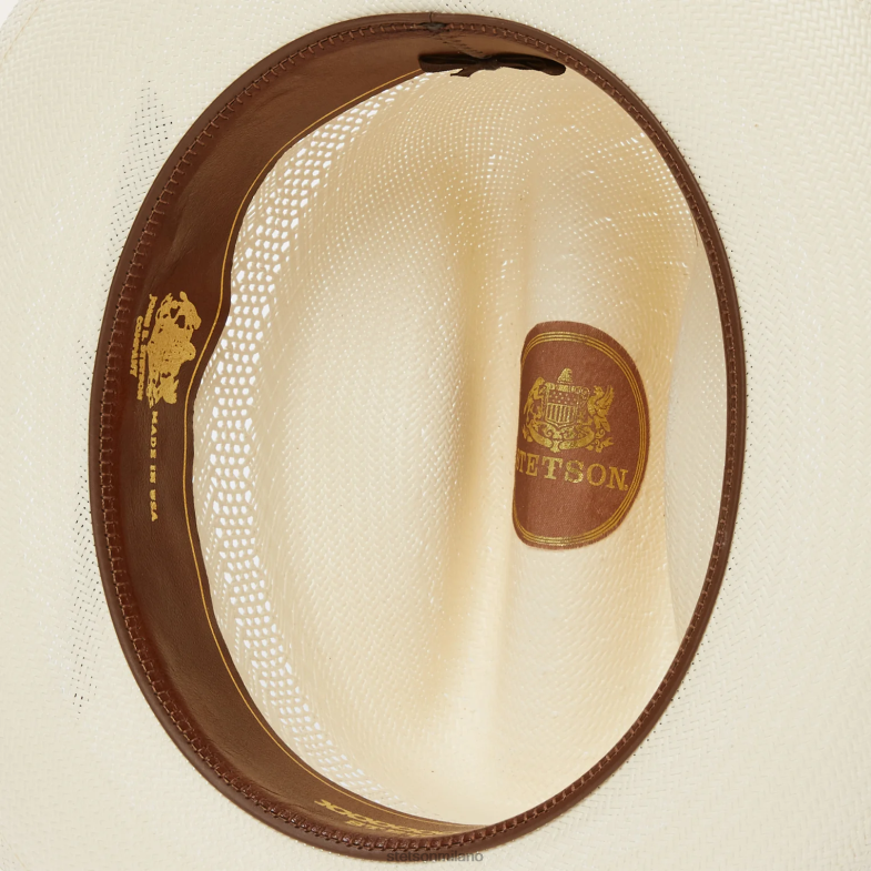 Stetson cappello da cowboy in paglia da strada aperta 10x 6BP6J119 copricapo naturale unisex