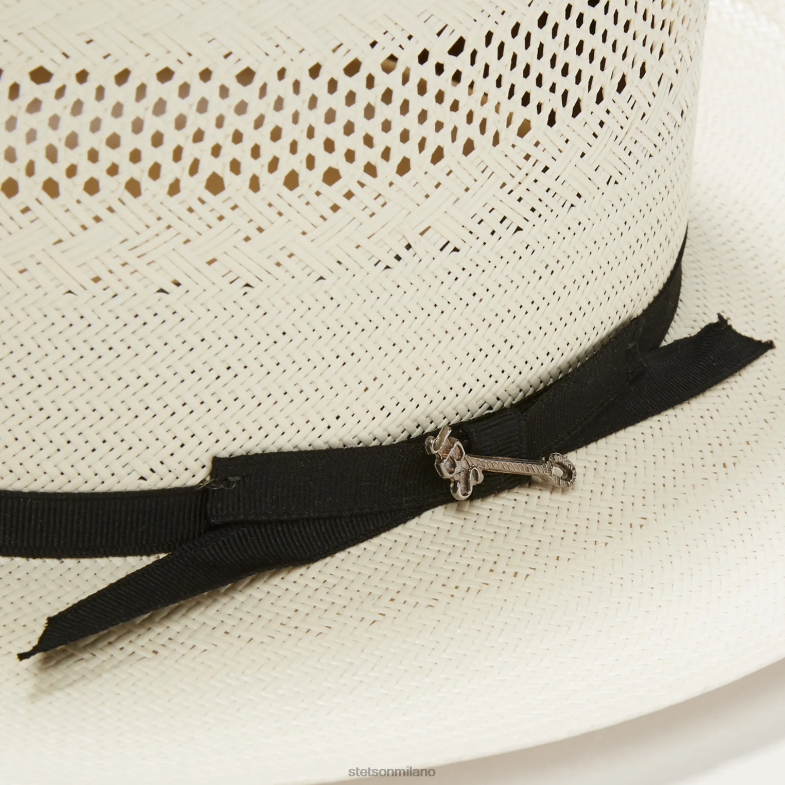 Stetson cappello da cowboy in paglia da strada aperta 10x 6BP6J119 copricapo naturale unisex