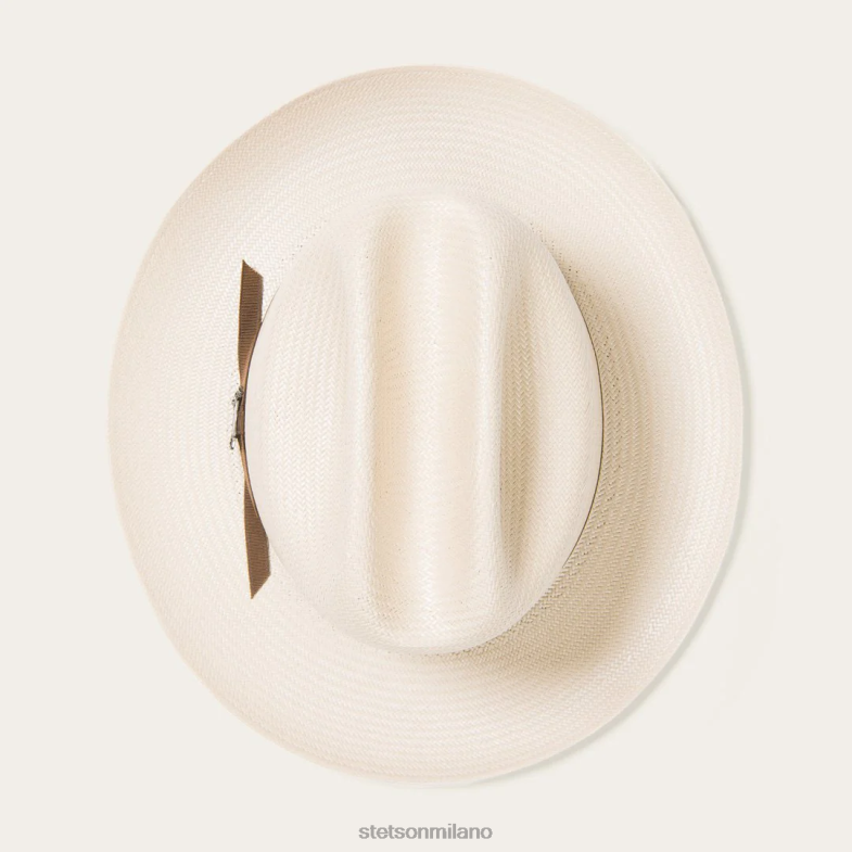 Stetson cappello da cowboy in paglia da strada aperta 10x 6BP6J21 copricapo tostato unisex