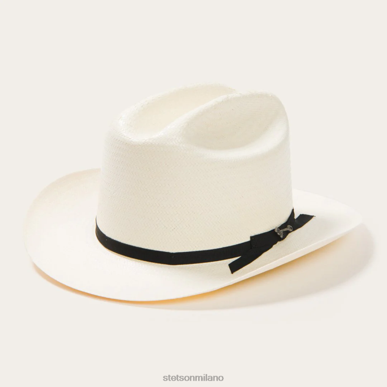Stetson cappello da cowboy in paglia da strada aperta 6x 6BP6J142 copricapo naturale unisex