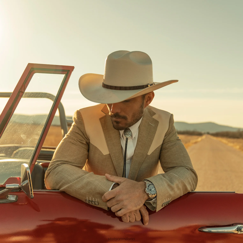 Stetson cappello da cowboy in paglia evilla de oro 1000x 6BP6J173 copricapo naturale unisex