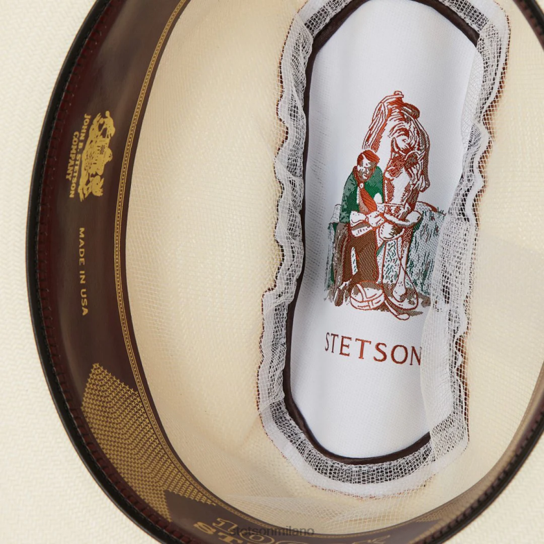 Stetson cappello da cowboy in paglia evilla de oro 1000x 6BP6J173 copricapo naturale unisex