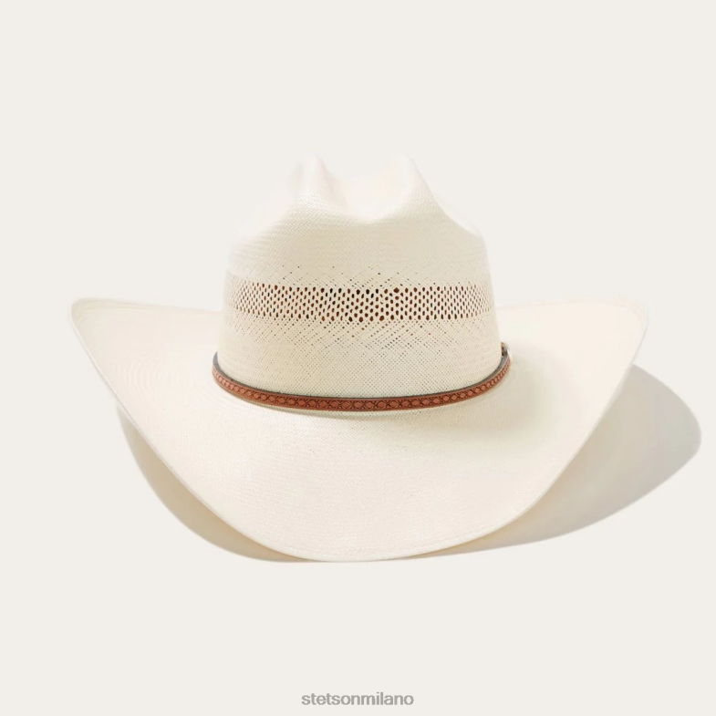 Stetson cappello da cowboy in paglia griffin 100x 6BP6J177 copricapo naturale unisex