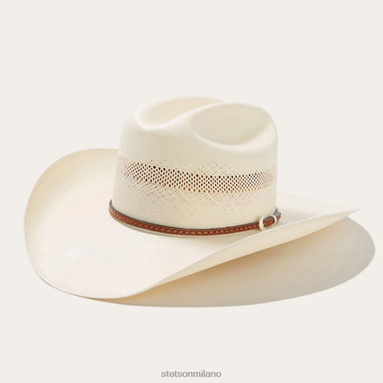 Stetson cappello da cowboy in paglia griffin 100x 6BP6J177 copricapo naturale unisex