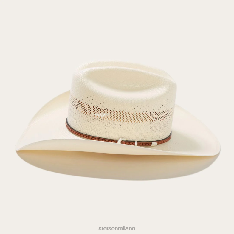 Stetson cappello da cowboy in paglia griffin 100x 6BP6J177 copricapo naturale unisex