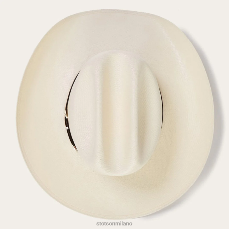 Stetson cappello da cowboy in paglia griffin 100x 6BP6J177 copricapo naturale unisex