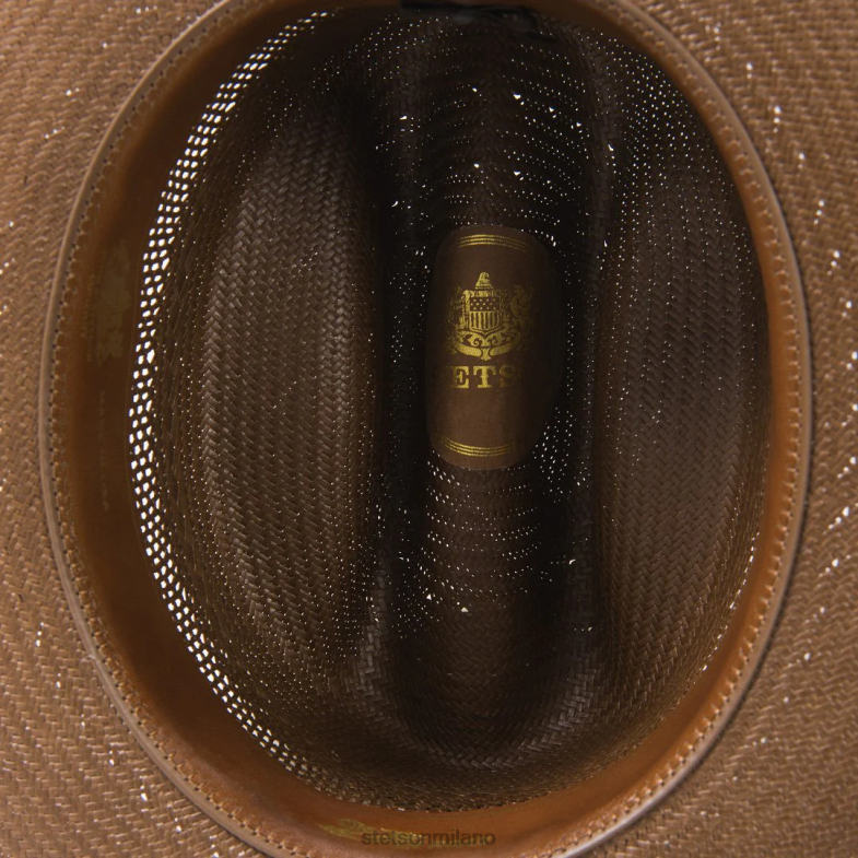 Stetson cappello da cowboy in paglia ventilato da strada aperta 6BP6J23 copricapo cioccolato unisex