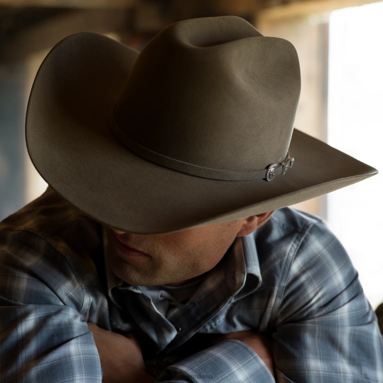 Stetson cappello da cowboy shasta 10x premier 6BP6J112 copricapo nero unisex