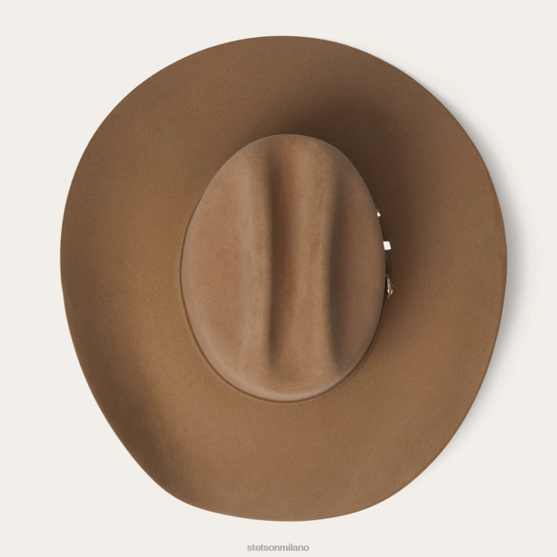 Stetson cappello da cowboy shasta 10x premier 6BP6J112 copricapo nero unisex