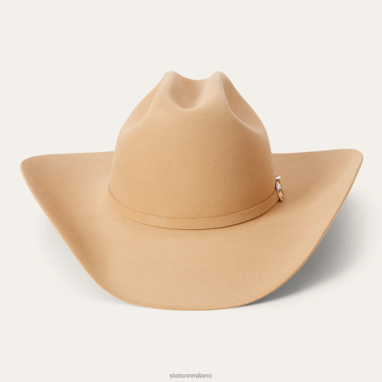 Stetson cappello da cowboy shasta 10x premier 6BP6J115 copricapo caramello al burro unisex