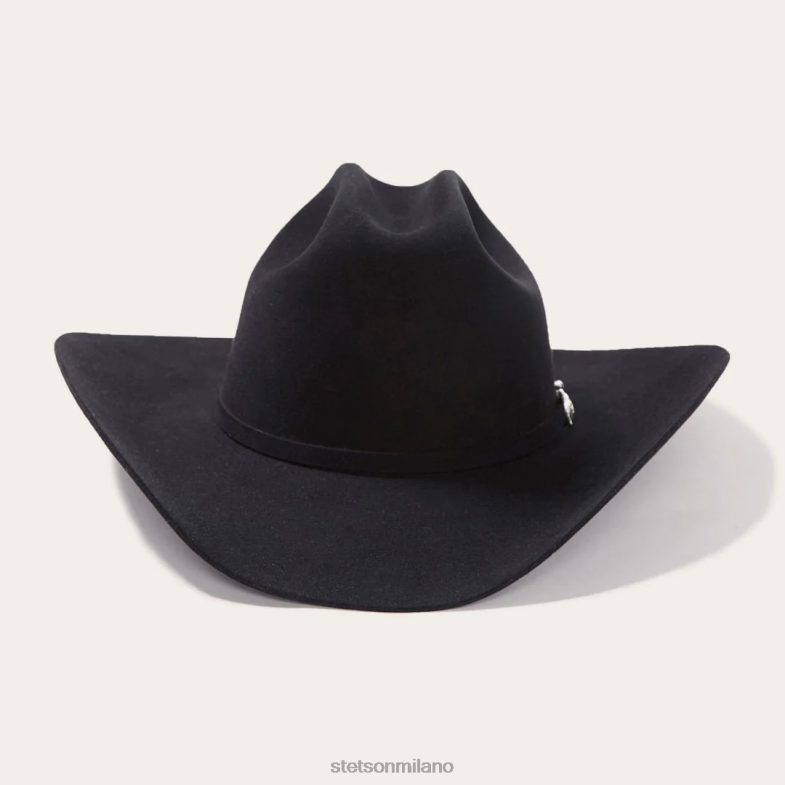Stetson cappello da cowboy shasta 10x premier 6BP6J3 copricapo nero unisex