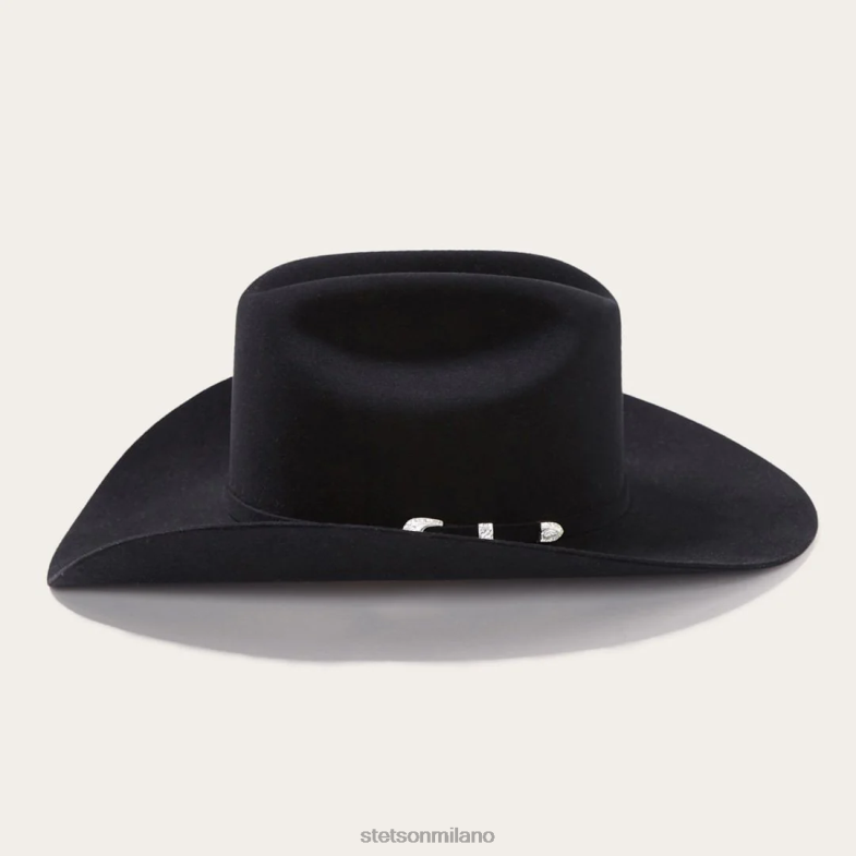 Stetson cappello da cowboy shasta 10x premier 6BP6J3 copricapo nero unisex