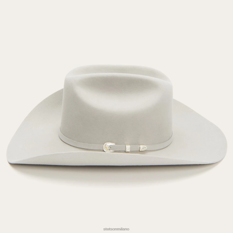 Stetson cappello da cowboy shasta 10x premier 6BP6J4 copricapo grigio nebbia unisex