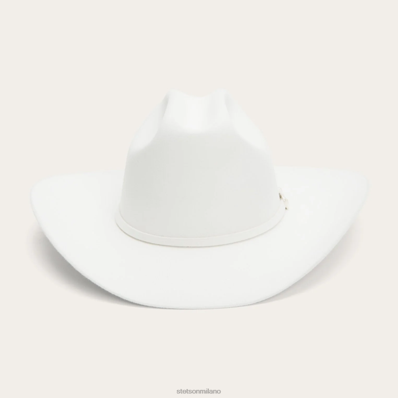 Stetson cappello da cowboy shasta 10x premier 6BP6J68 copricapo bianco unisex