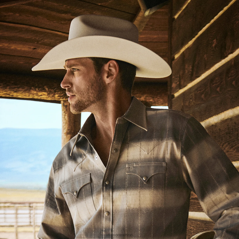 Stetson cappello da cowboy shasta 10x premier 6BP6J68 copricapo bianco unisex