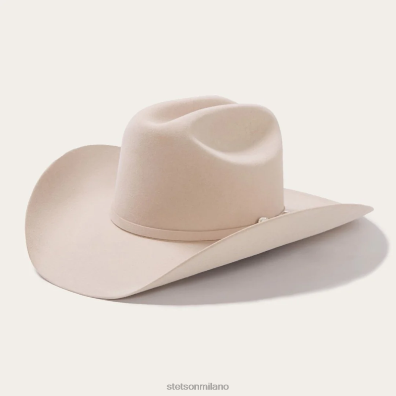 Stetson cappello da cowboy shasta 10x premier 6BP6J8 copricapo pancia d'argento unisex