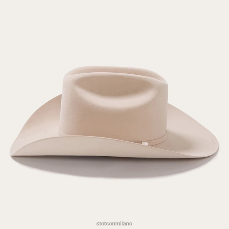 Stetson cappello da cowboy shasta 10x premier 6BP6J8 copricapo pancia d'argento unisex