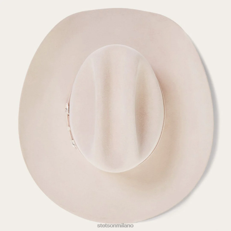 Stetson cappello da cowboy shasta 10x premier 6BP6J8 copricapo pancia d'argento unisex