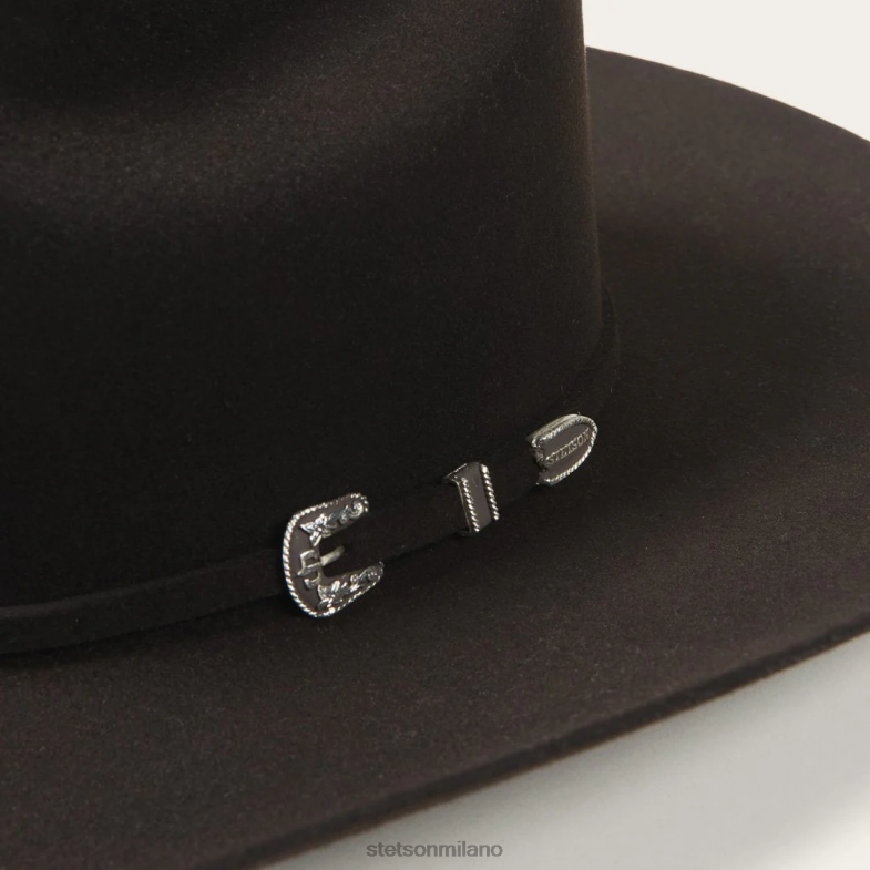Stetson cappello da cowboy skyline 6x 6BP6J106 copricapo nero unisex