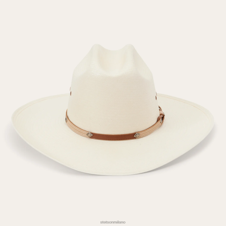 Stetson dona 10 cappelli da cowboy di paglia 6BP6J152 copricapo naturale unisex