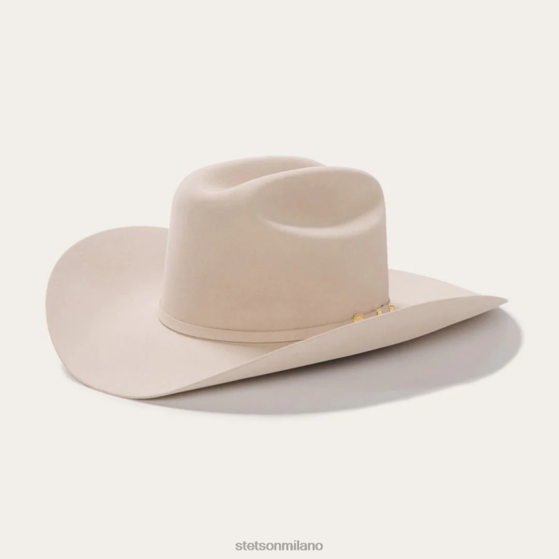 Stetson el presidente 100x cappello da cowboy premier 6BP6J2 copricapo pancia d'argento unisex