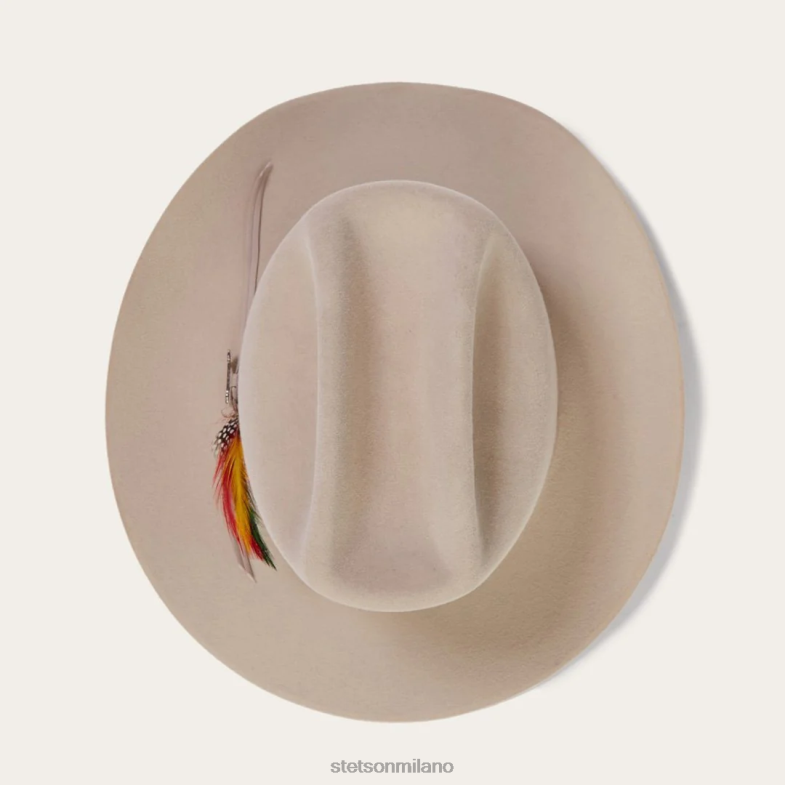 Stetson gamma 6x cappello da cowboy 6BP6J77 copricapo pancia d'argento unisex