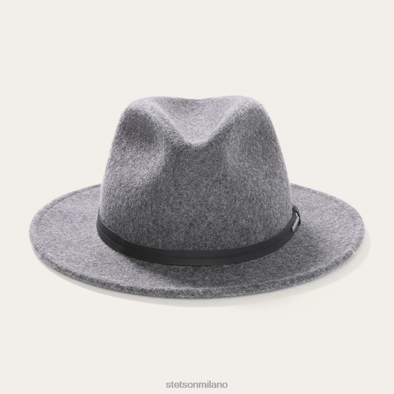 Stetson cappello da esploratore all'aperto 6BP6J67 copricapo miscela grigia unisex