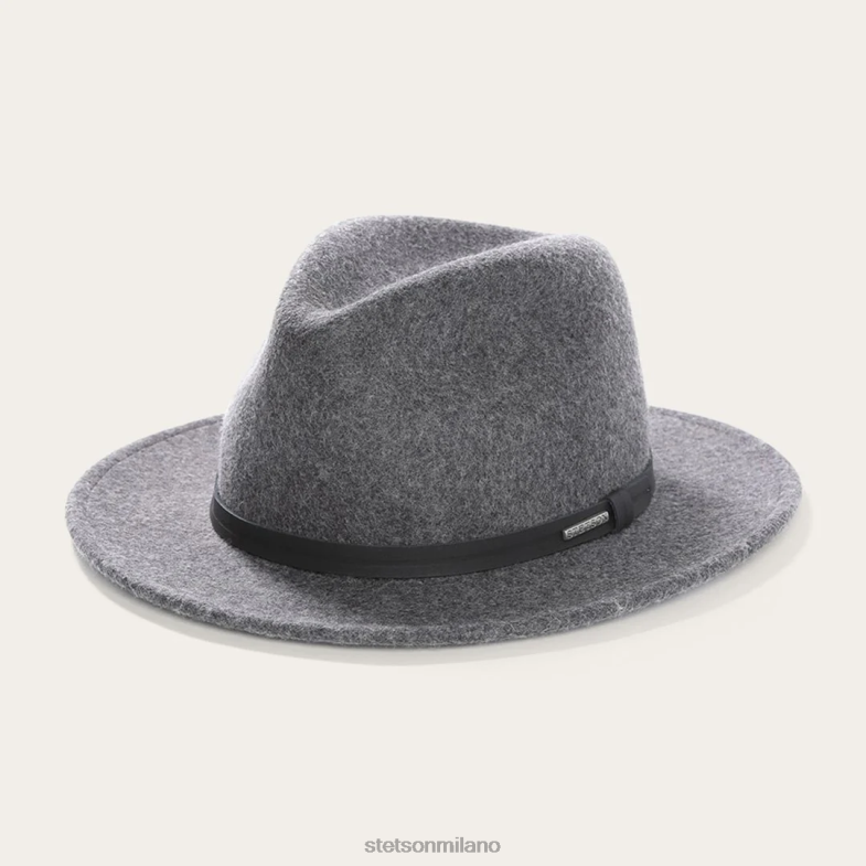 Stetson cappello da esploratore all'aperto 6BP6J67 copricapo miscela grigia unisex