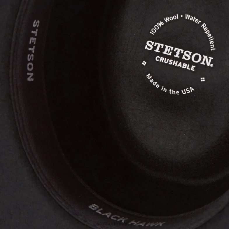 Stetson cappello da esterno falco 6BP6J192 copricapo nero unisex