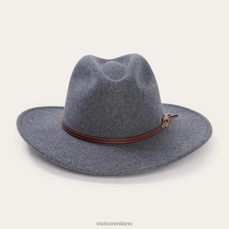 Stetson cappello da esterno toro grigio 6BP6J199 copricapo miscela grigia unisex