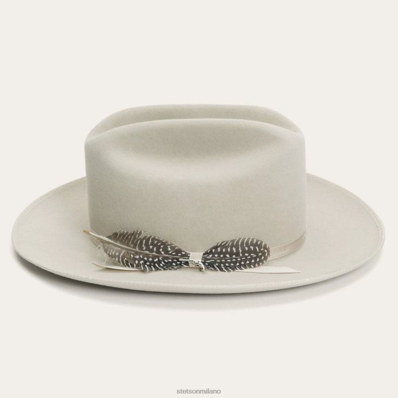 Stetson Royal Deluxe strada aperta in difficoltà del 1865 6BP6J64 copricapo pancia d'argento unisex