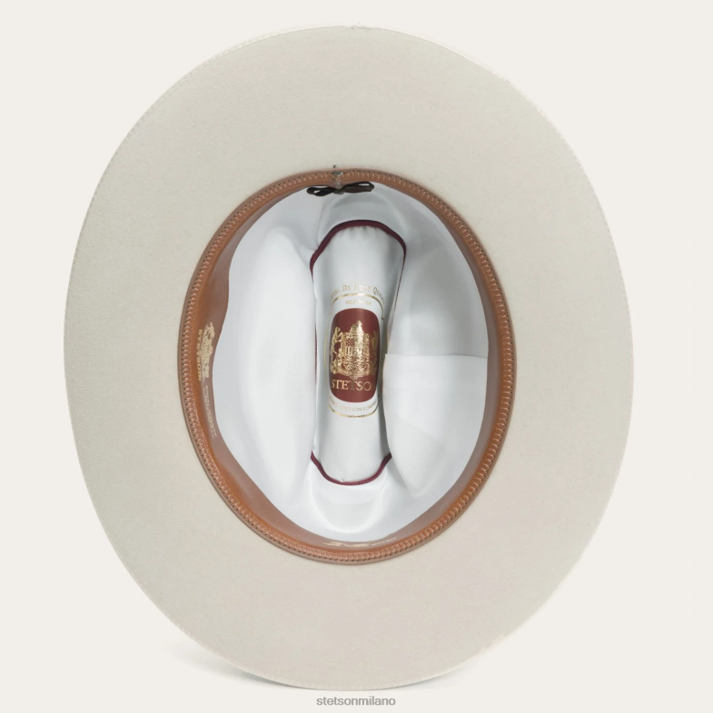 Stetson Royal Deluxe strada aperta in difficoltà del 1865 6BP6J64 copricapo pancia d'argento unisex
