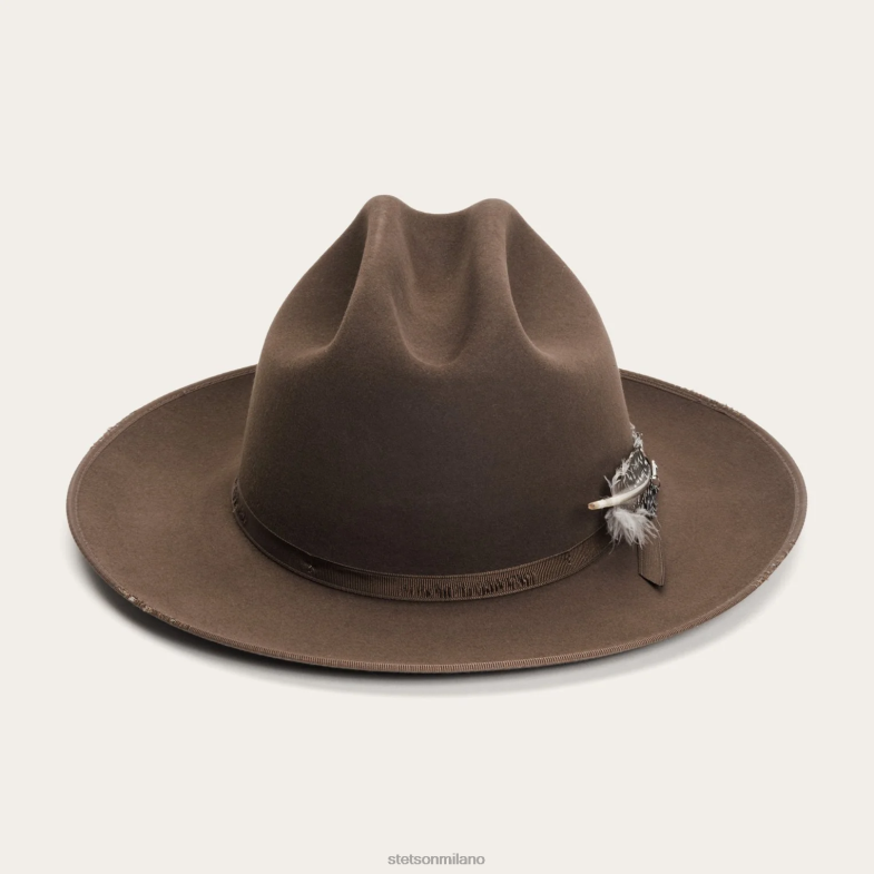 Stetson Royal Deluxe strada aperta in difficoltà del 1865 6BP6J79 copricapo noce unisex