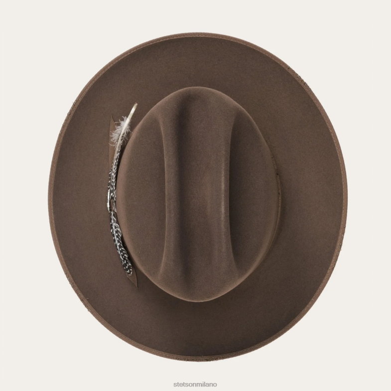 Stetson Royal Deluxe strada aperta in difficoltà del 1865 6BP6J79 copricapo noce unisex