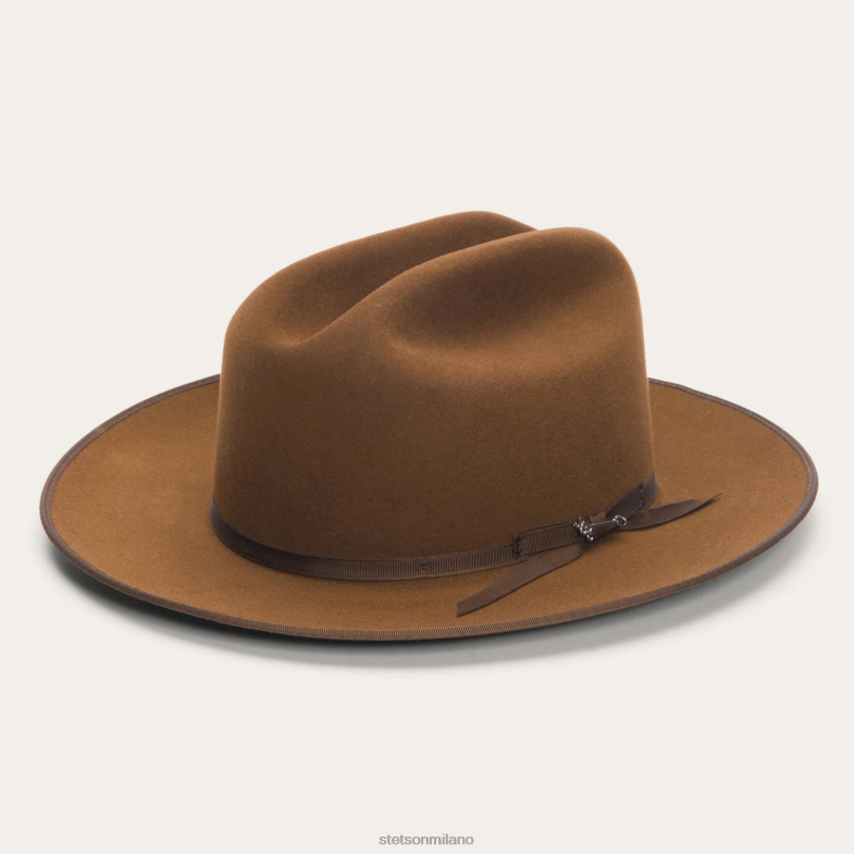 Stetson cappello royal deluxe da strada aperta 6BP6J44 copricapo cognac unisex