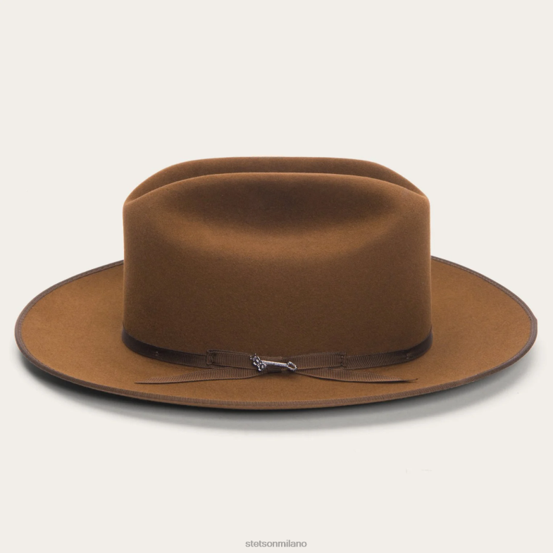 Stetson cappello royal deluxe da strada aperta 6BP6J44 copricapo cognac unisex