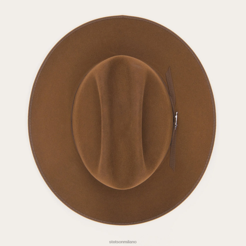Stetson cappello royal deluxe da strada aperta 6BP6J44 copricapo cognac unisex