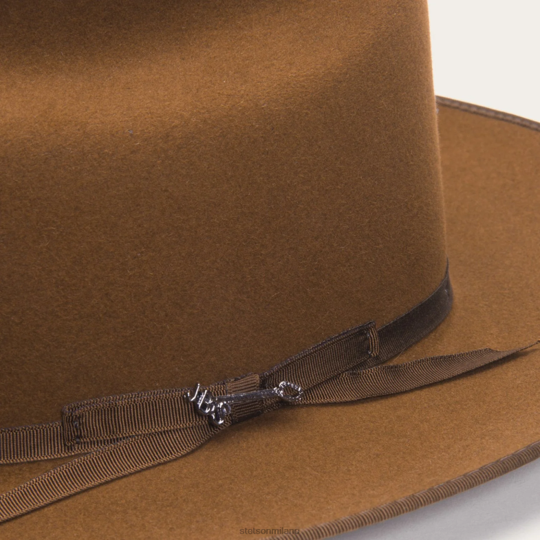 Stetson cappello royal deluxe da strada aperta 6BP6J44 copricapo cognac unisex