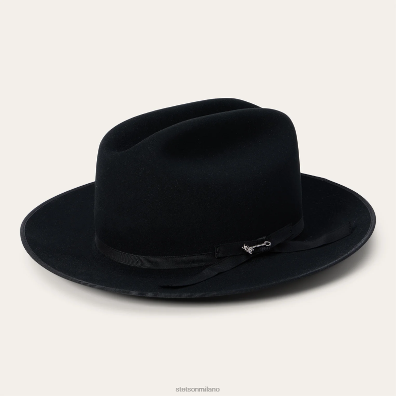 Stetson cappello royal deluxe da strada aperta 6BP6J57 copricapo nero unisex