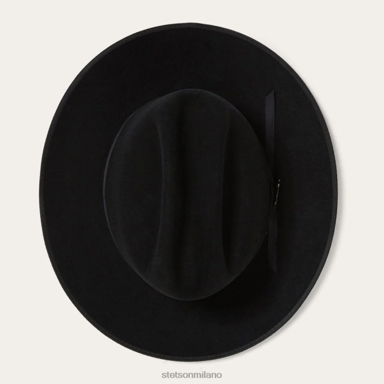 Stetson cappello royal deluxe da strada aperta 6BP6J57 copricapo nero unisex