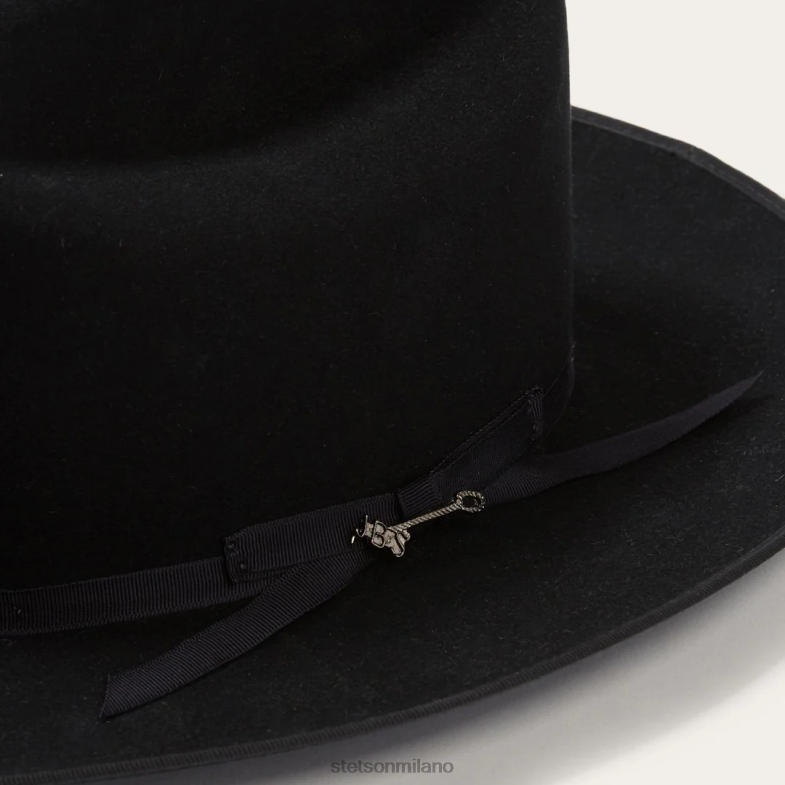 Stetson cappello royal deluxe da strada aperta 6BP6J57 copricapo nero unisex