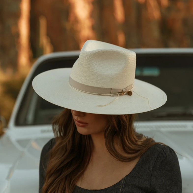Stetson Cappello a tesa piatta in paglia JW Marshall 6BP6J160 copricapo naturale unisex