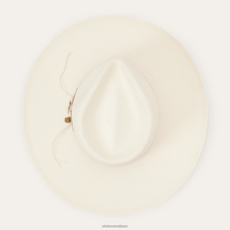 Stetson Cappello a tesa piatta in paglia JW Marshall 6BP6J160 copricapo naturale unisex