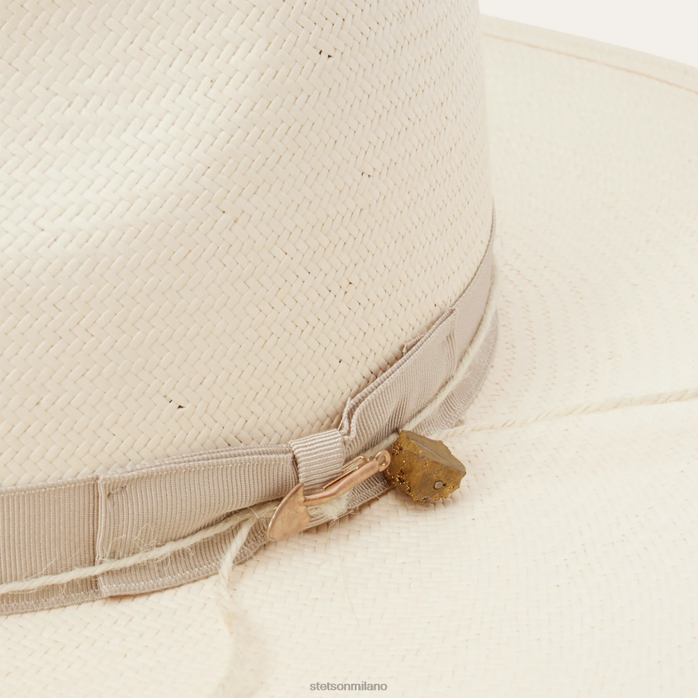 Stetson Cappello a tesa piatta in paglia JW Marshall 6BP6J160 copricapo naturale unisex