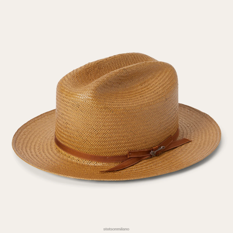 Stetson cappello di paglia da strada aperta 6BP6J141 copricapo cognac unisex