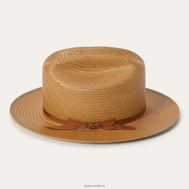 Stetson cappello di paglia da strada aperta 6BP6J141 copricapo cognac unisex