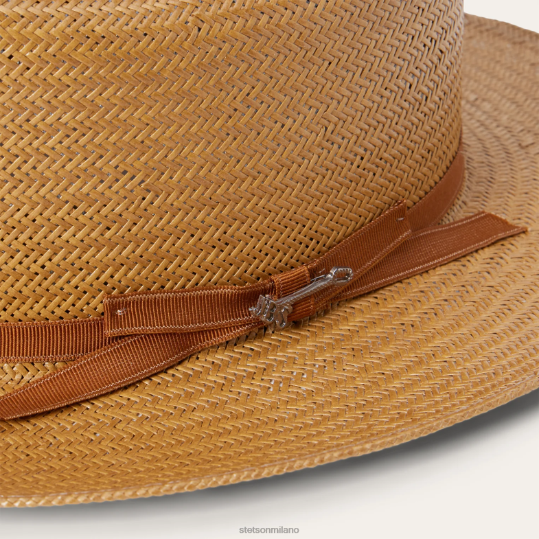 Stetson cappello di paglia da strada aperta 6BP6J141 copricapo cognac unisex